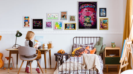 The best ways to display & picture frame your kids' artworks (without cluttering the fridge)