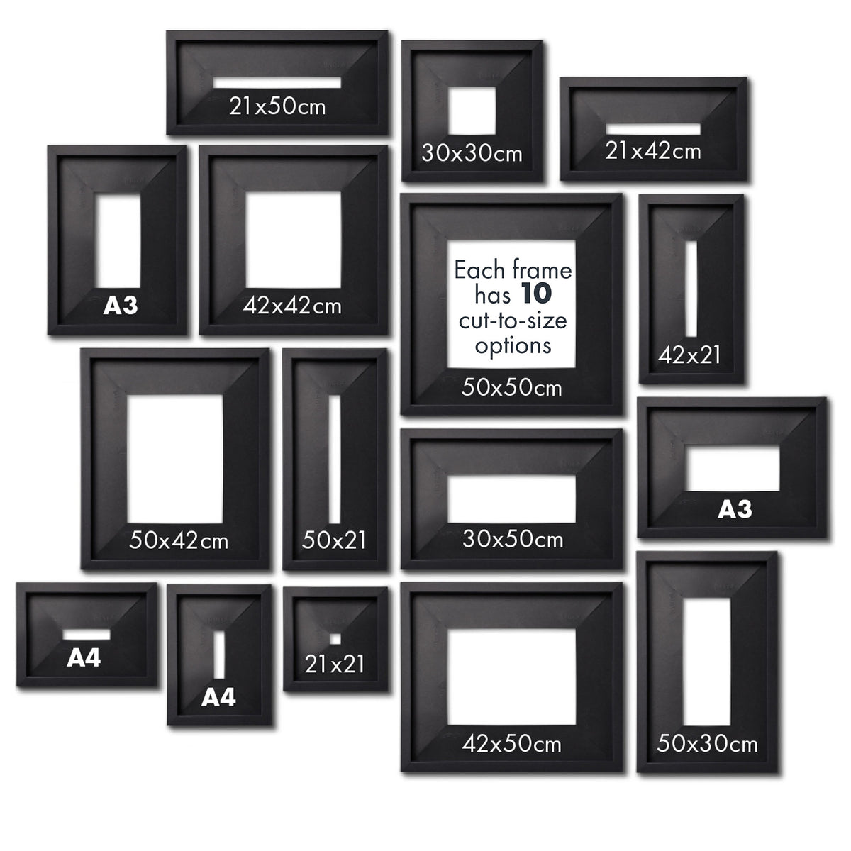 Pop Design Photo Frame Medium Pop-up Picture Frame | Fits A4, A3, posters, and prints – Pop-up ...