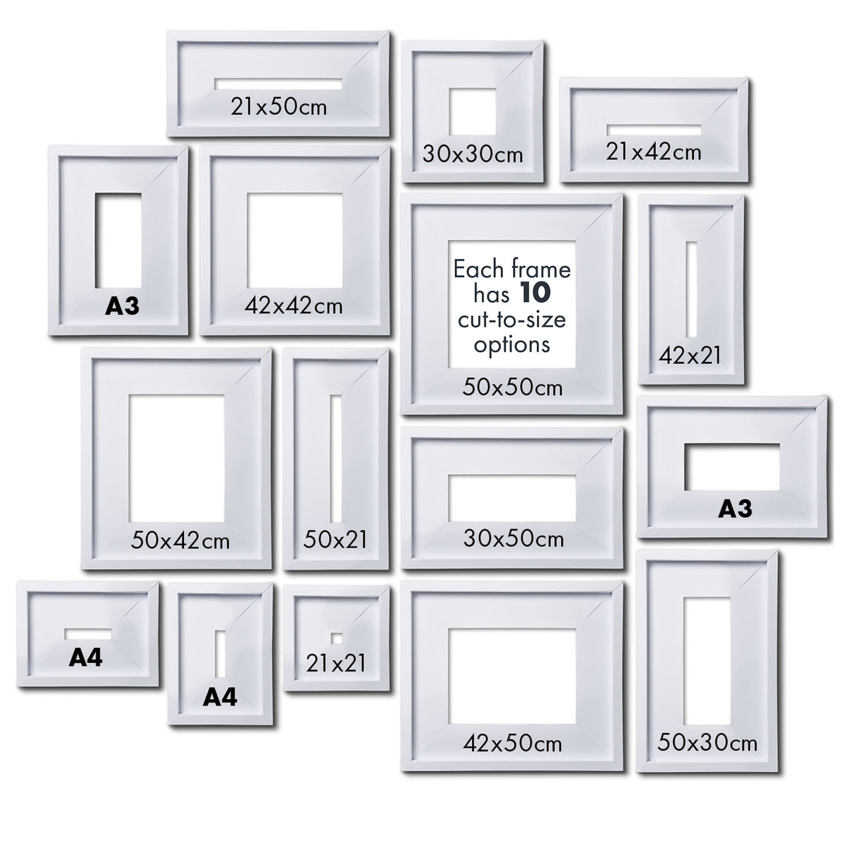 Modium Frame Medium Pop-up Picture Frame | Fits A4, A3, posters, and prints – Pop-up ...
