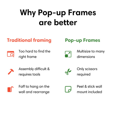 SMALL Pop-up Picture Frame | 15cm-30cm